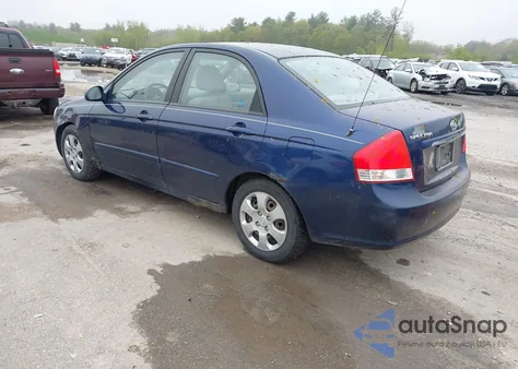 2007 Kia Spectra Ex from USA, damaged, VIN KNAFE122775435947